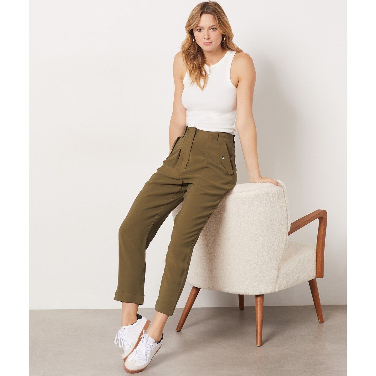 Pantalon coupe carotte discount femme