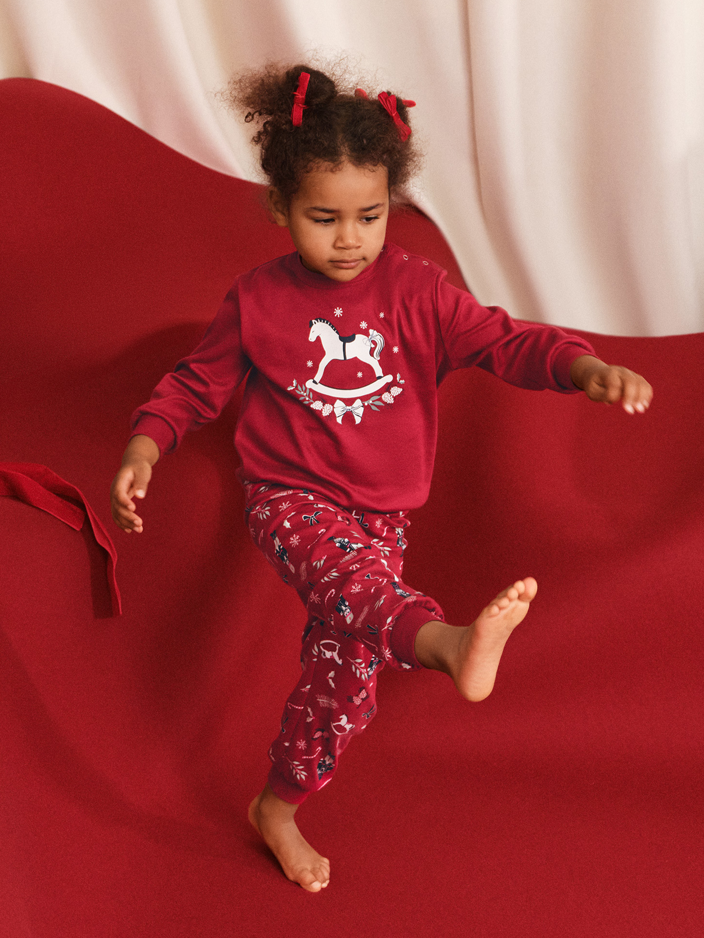 Pyjama à poignets en pur coton bio manches longues Coton FAMILY & FRIENDS, CALIDA