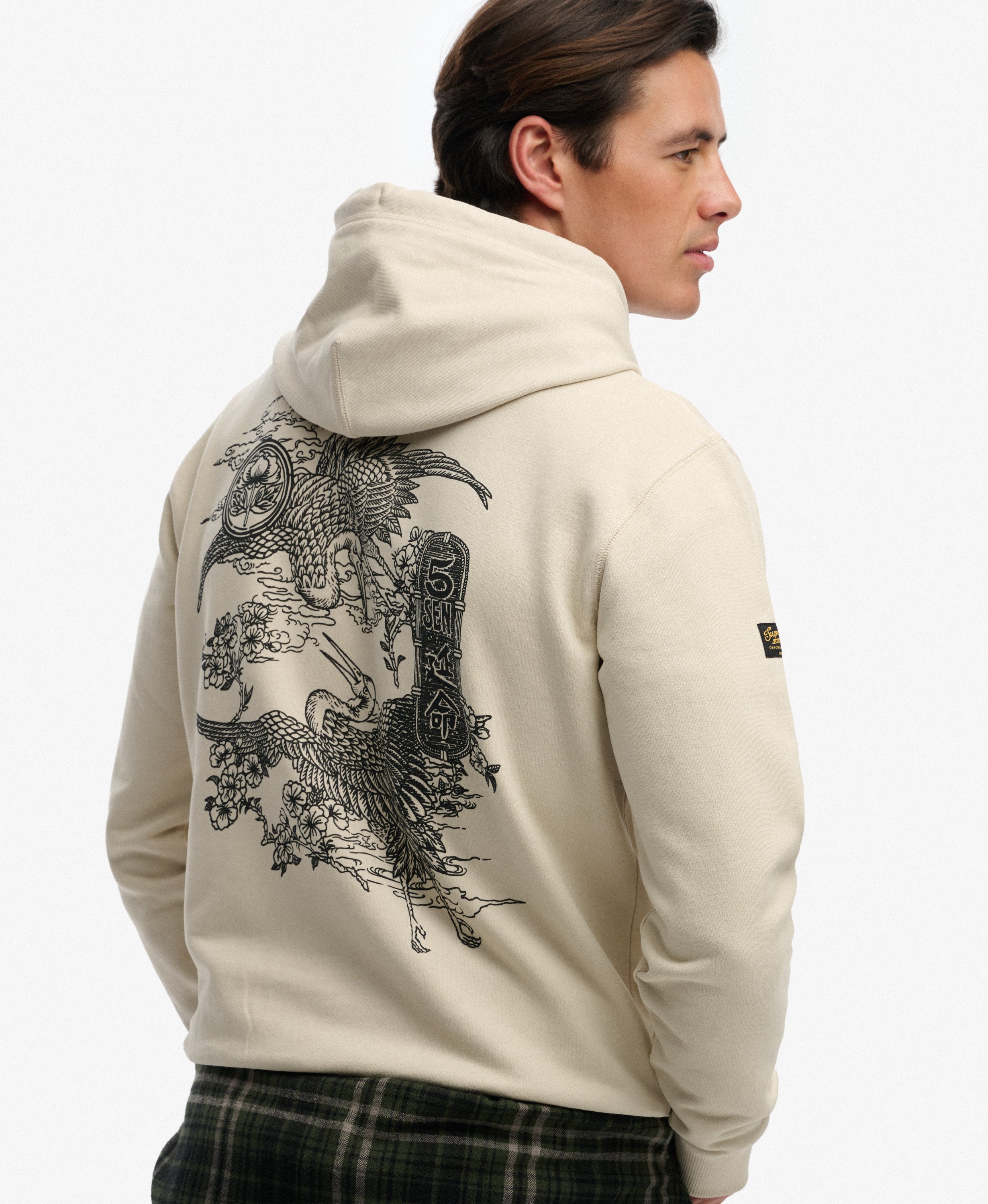 Sweat à capuche Tokyo Narrative Coupe Décontractée, SUPERDRY