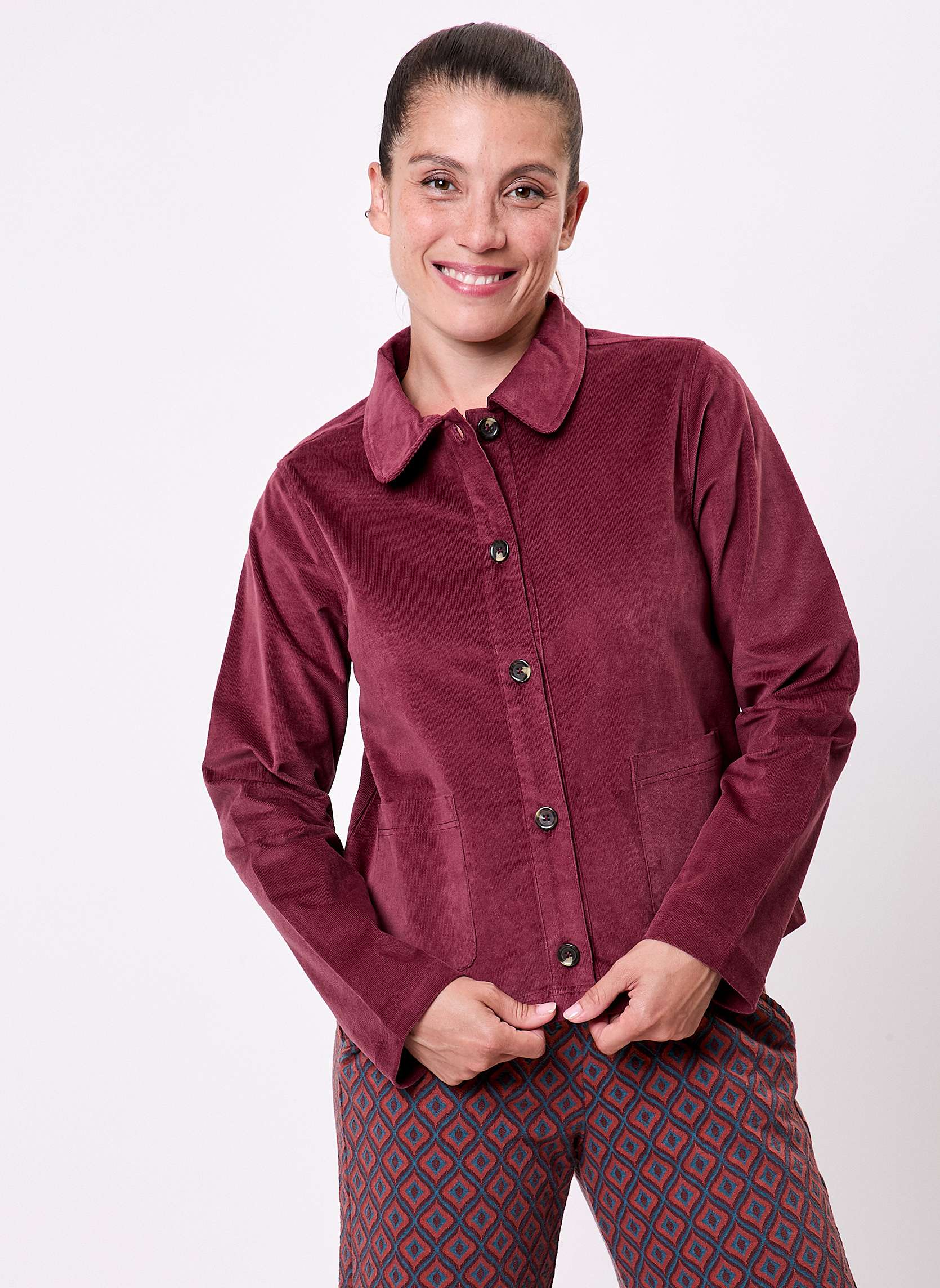 Veste courte velours côtelé bio LYSIANE, PRINCESSE NOMADE