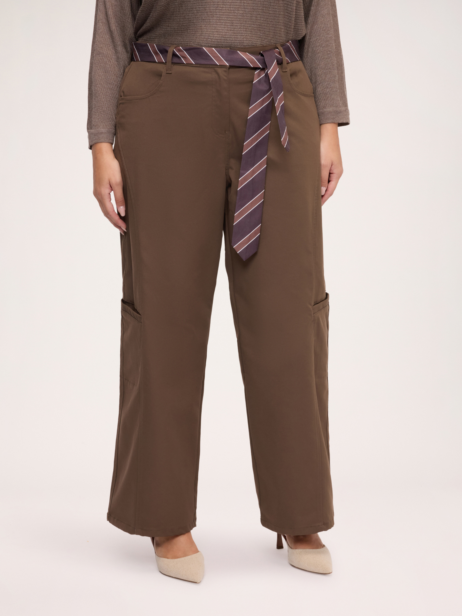 Pantalon cargo avec ceinture, FIORELLA RUBINO