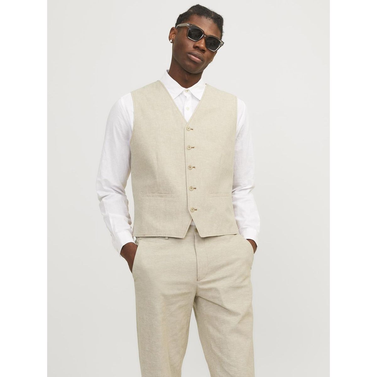 Gilet de costume blanc deals