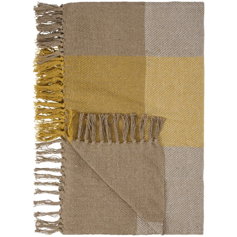 Plaid à carreaux coton franges, IB LAURSEN
