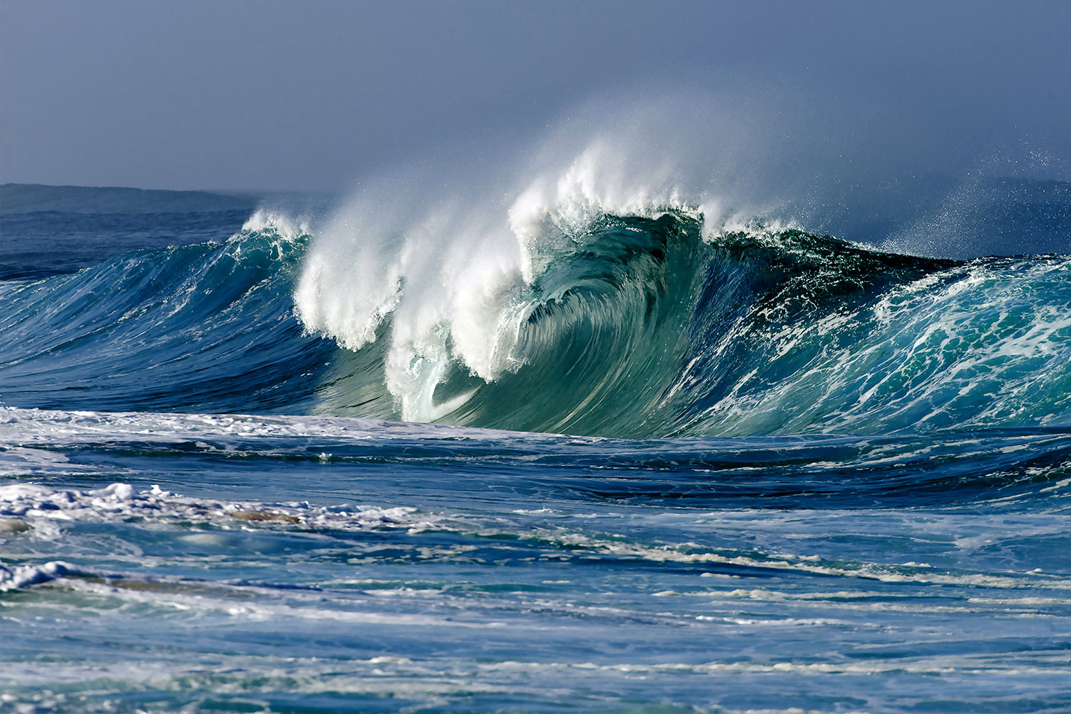 Tableau mer vague en mer, HEXOA