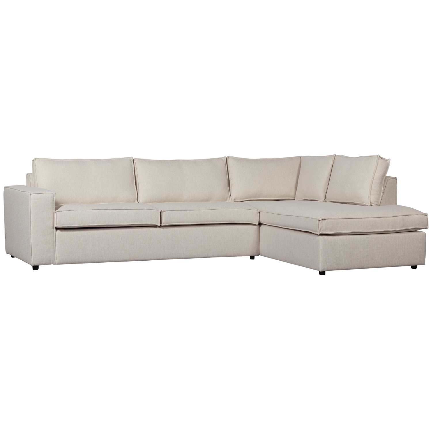 Canapé d'angle gauche tissu THOMAS, WOOOD