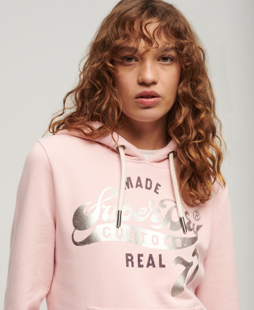 Sweat à capuche à motif classique retravaillé, SUPERDRY