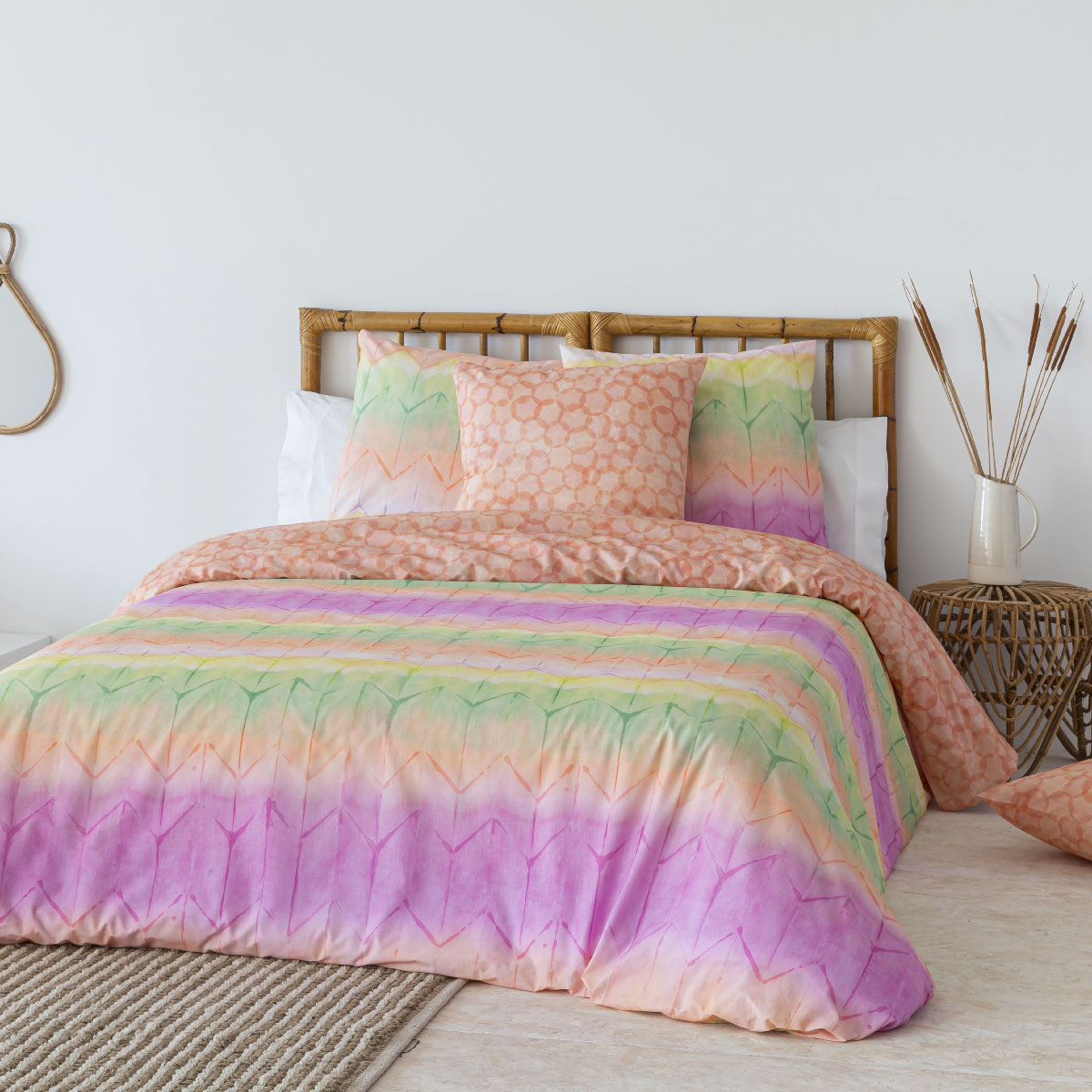 Housse de couette réversible en coton MIKA, NAF NAF HOME