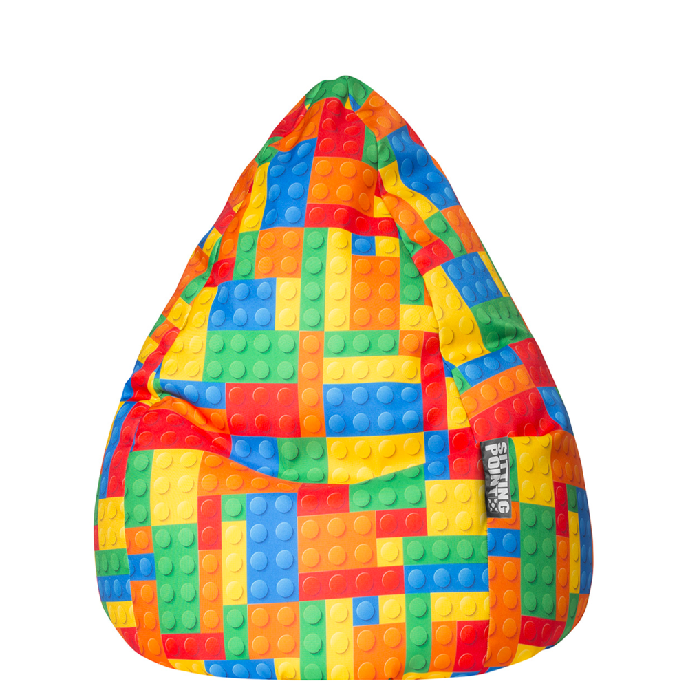 Pouf poire pour enfant BRICKS XL, SITTING POINT