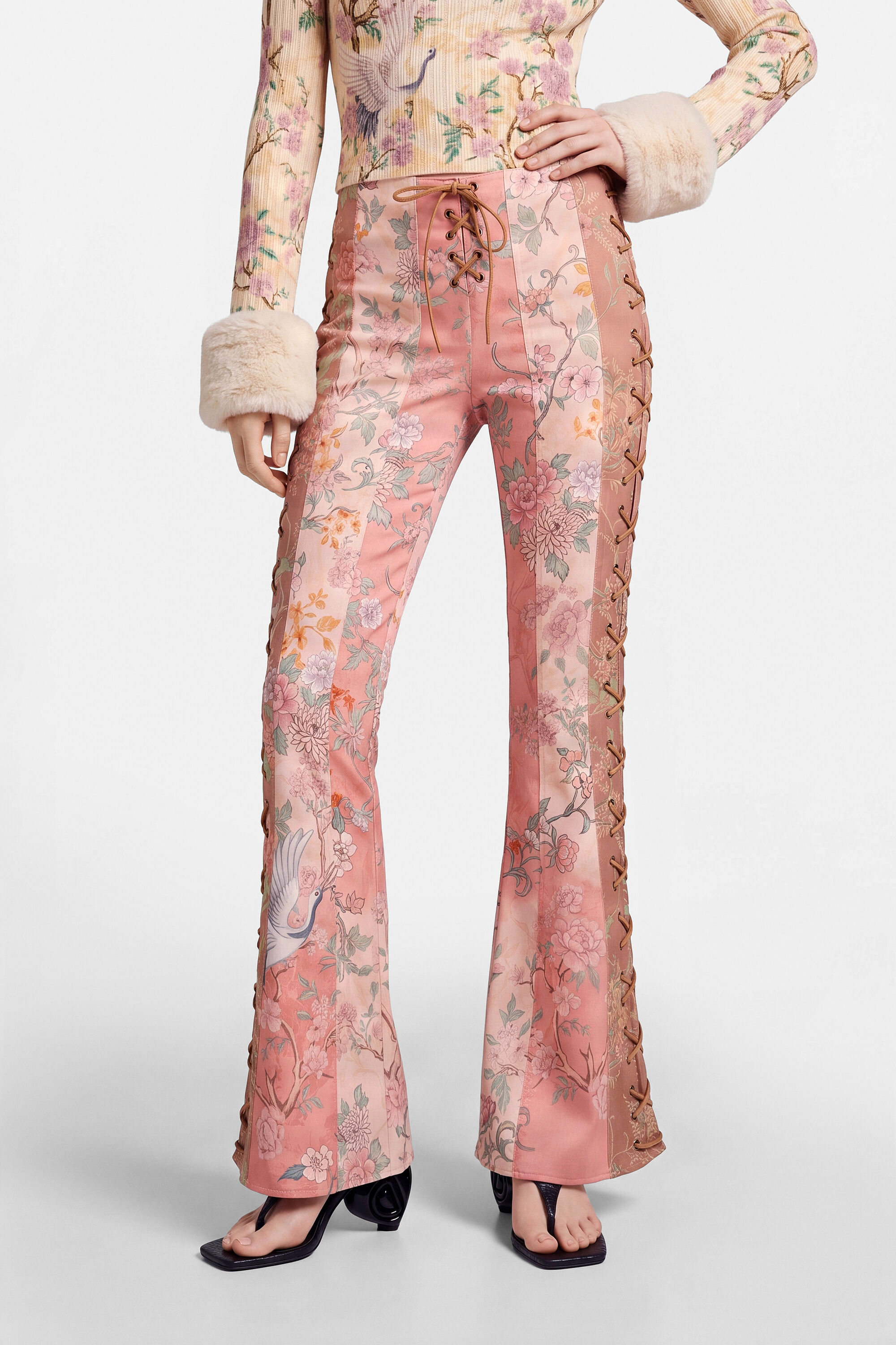 pantalon flare imprimé, DESIGUAL