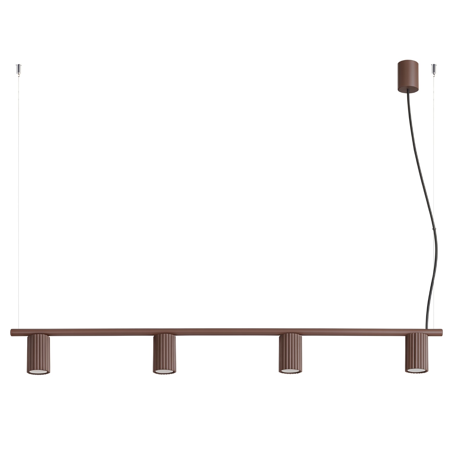 Lustre Aluminium Brun GU10 4 Karbon, EDEN