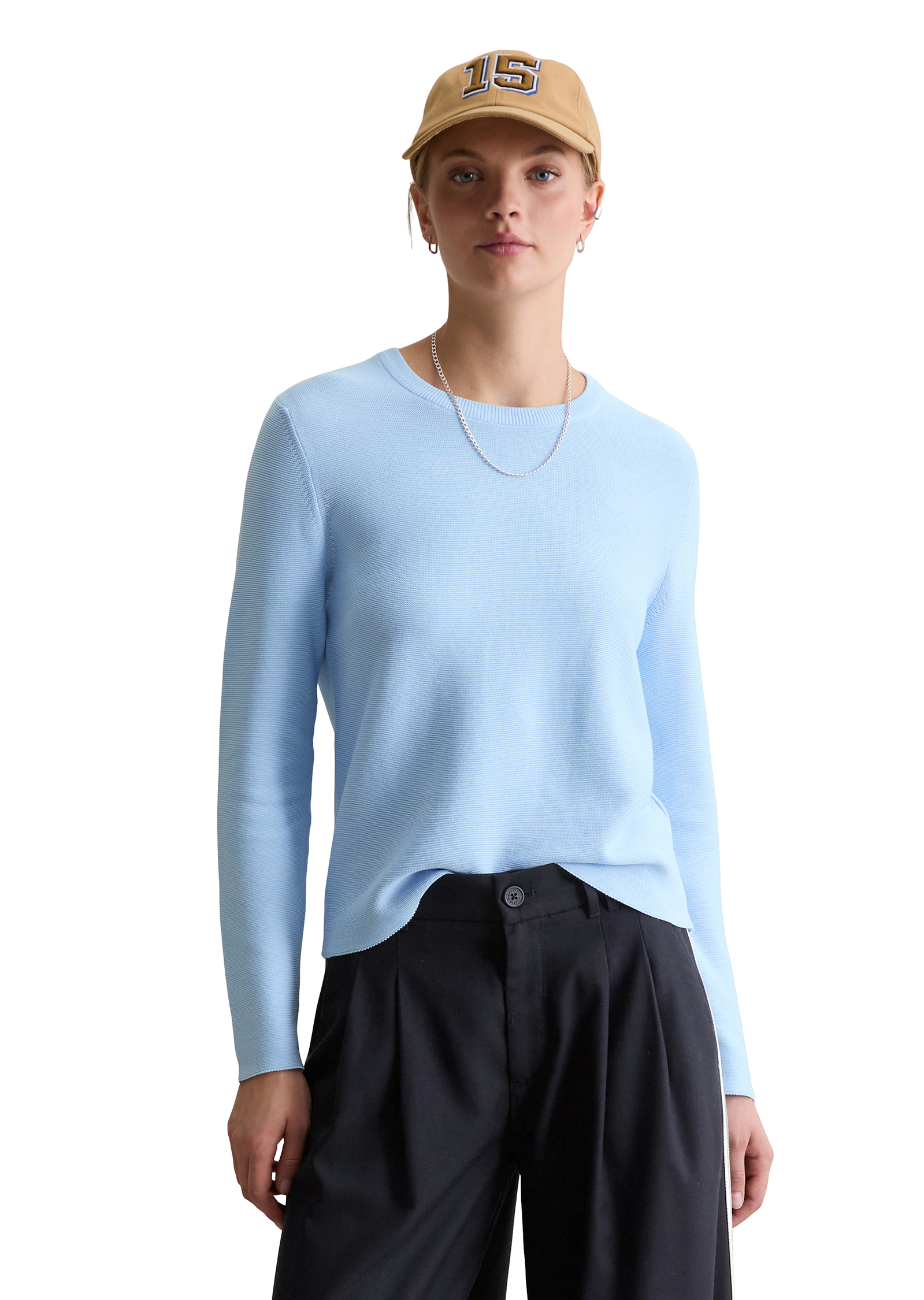 Pull-over regular en pur coton organique, MARC O’POLO DENIM
