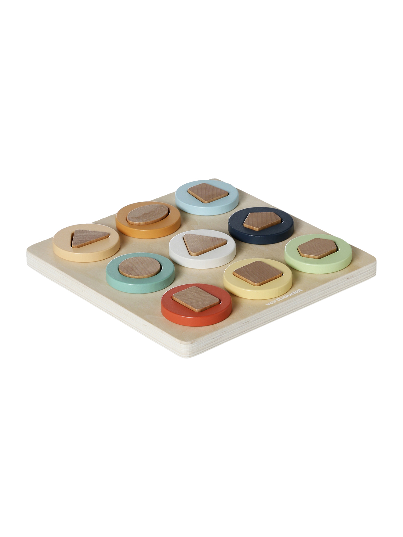 Puzzle des formes 2 en 1en bois FSC®, VERTBAUDET