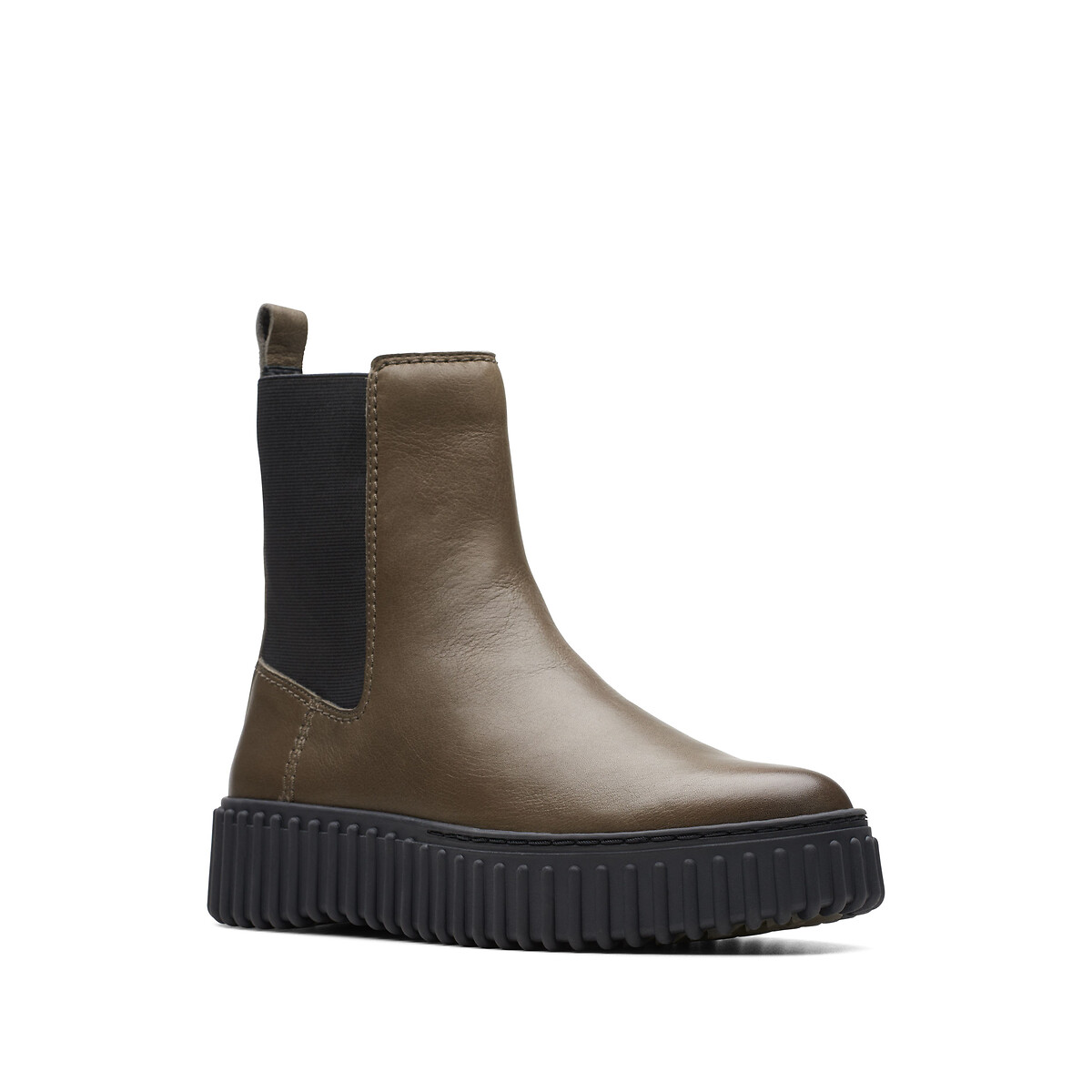 Timberland courmayeur valley olive leather chelsea pull on ankle cheap boots