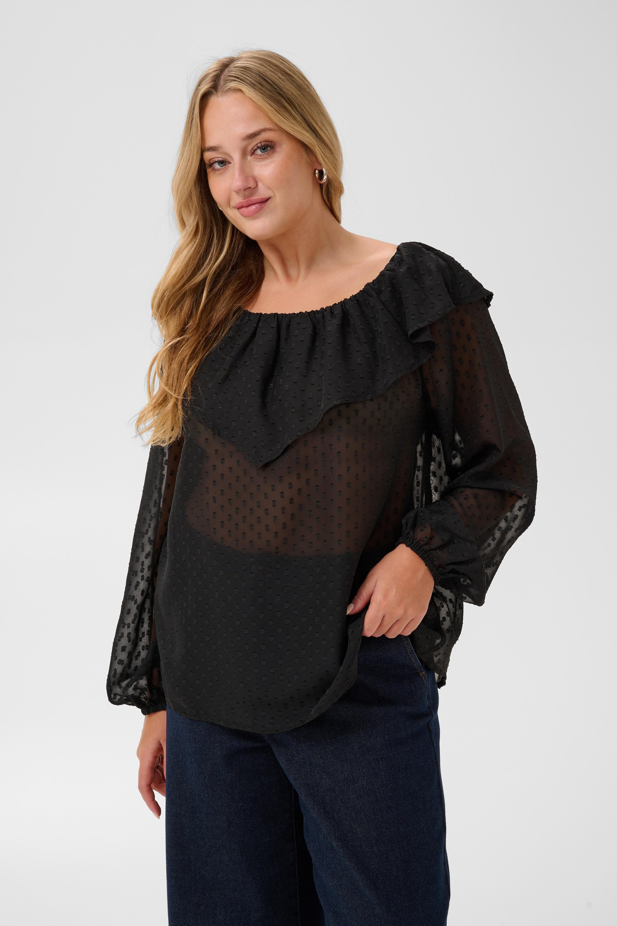 Blouse à manches longues, KAFFE CURVE