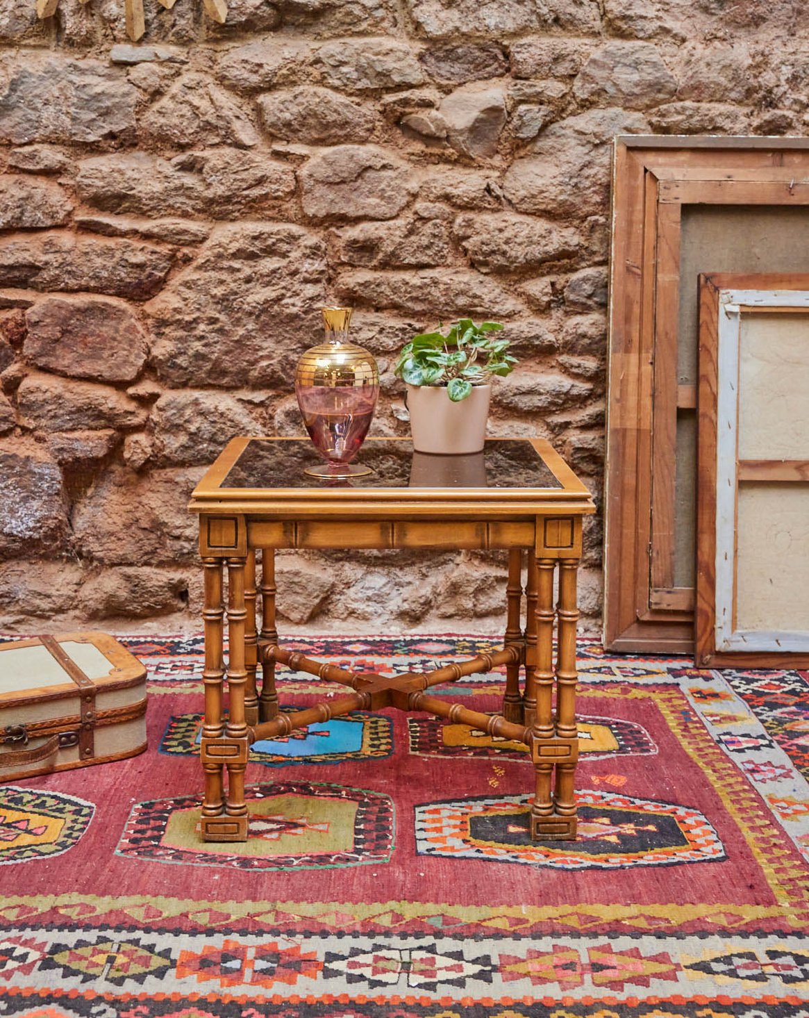 Table basse en bambou Léonie N°807 - Bon état, DEBONGOUT
