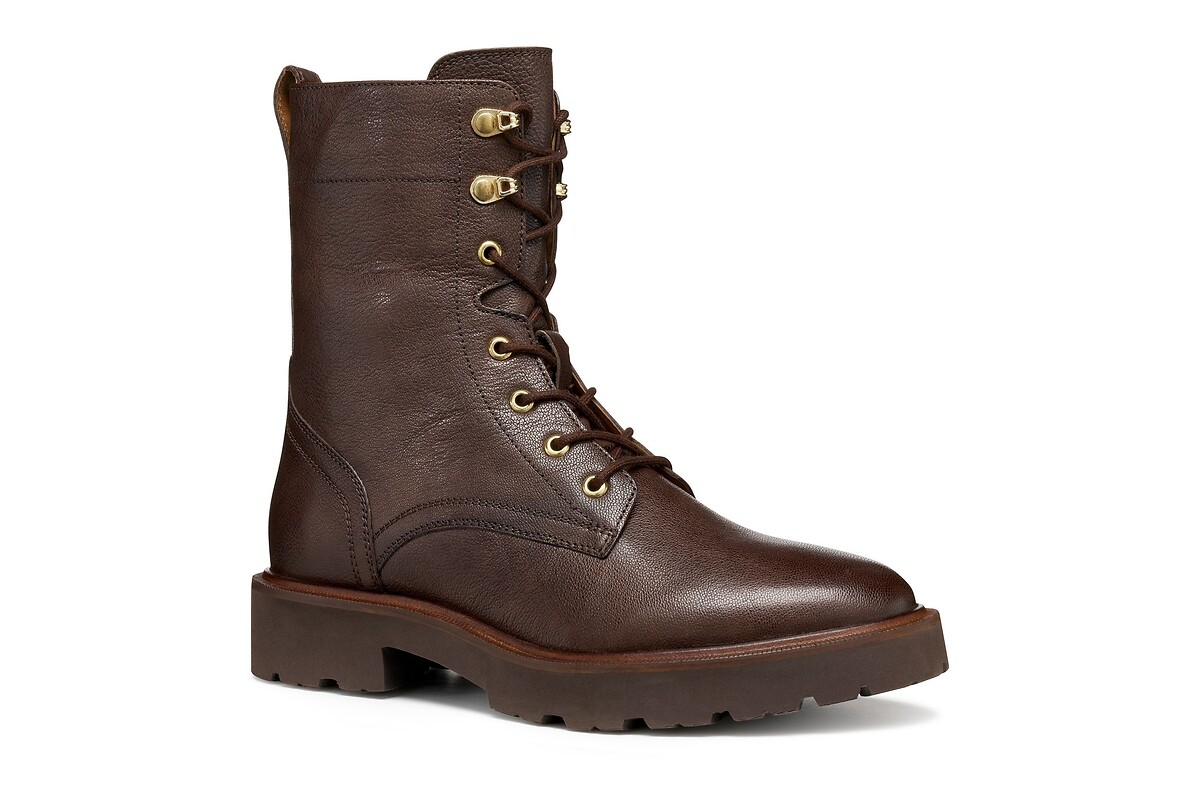GEOX Botines de piel con cordones NORIZE — photo 2