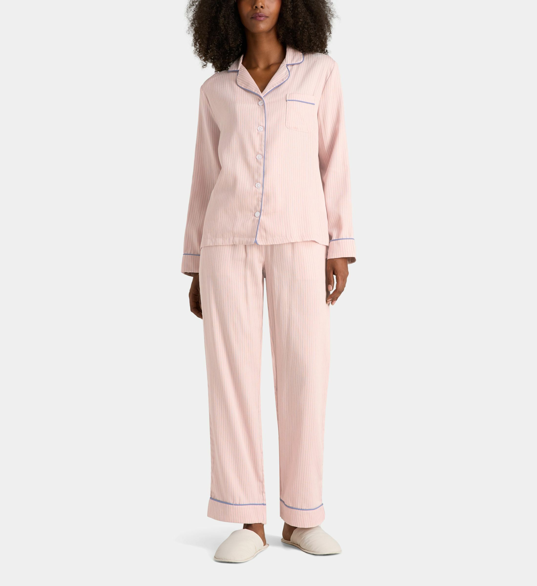 Pyjama zero à manches longues en coton à motif rayé, GALERIES LAFAYETTE