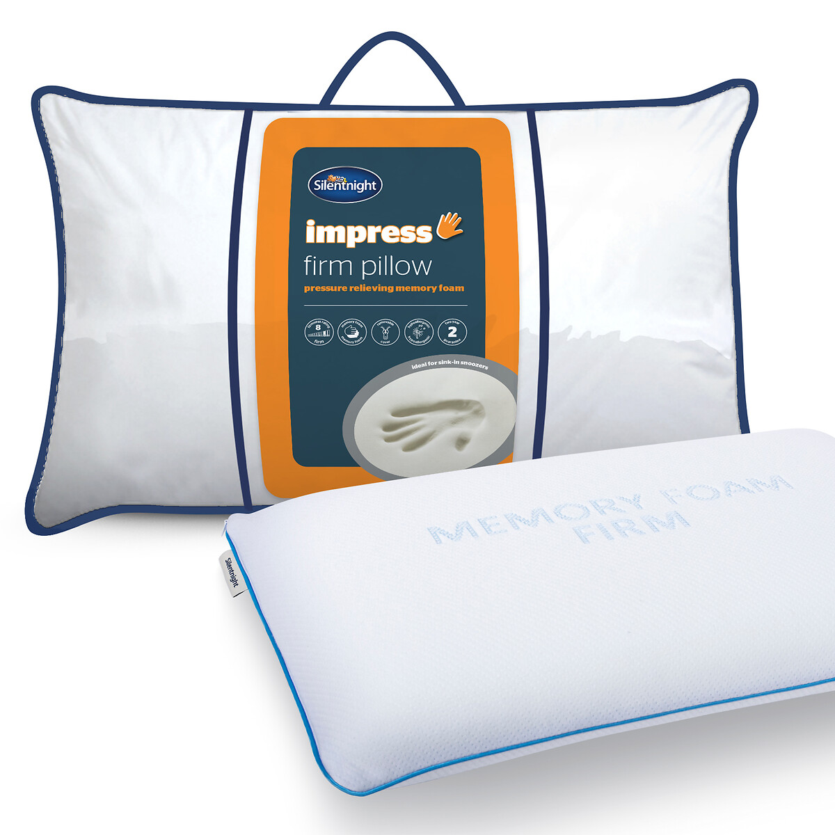Impress Memory Foam Firm Pillow, SILENTNIGHT