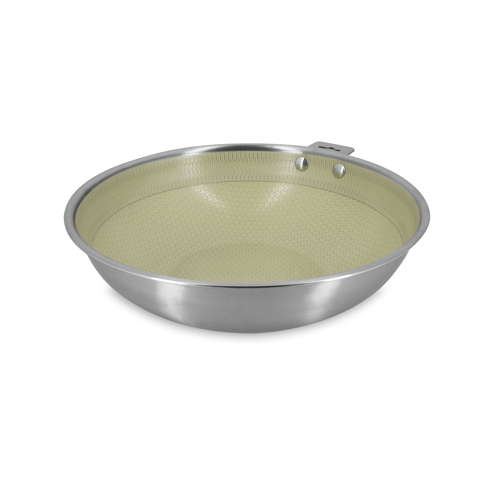 Wok 28cm en acier inoxydable, AGLAE, MENASTYL