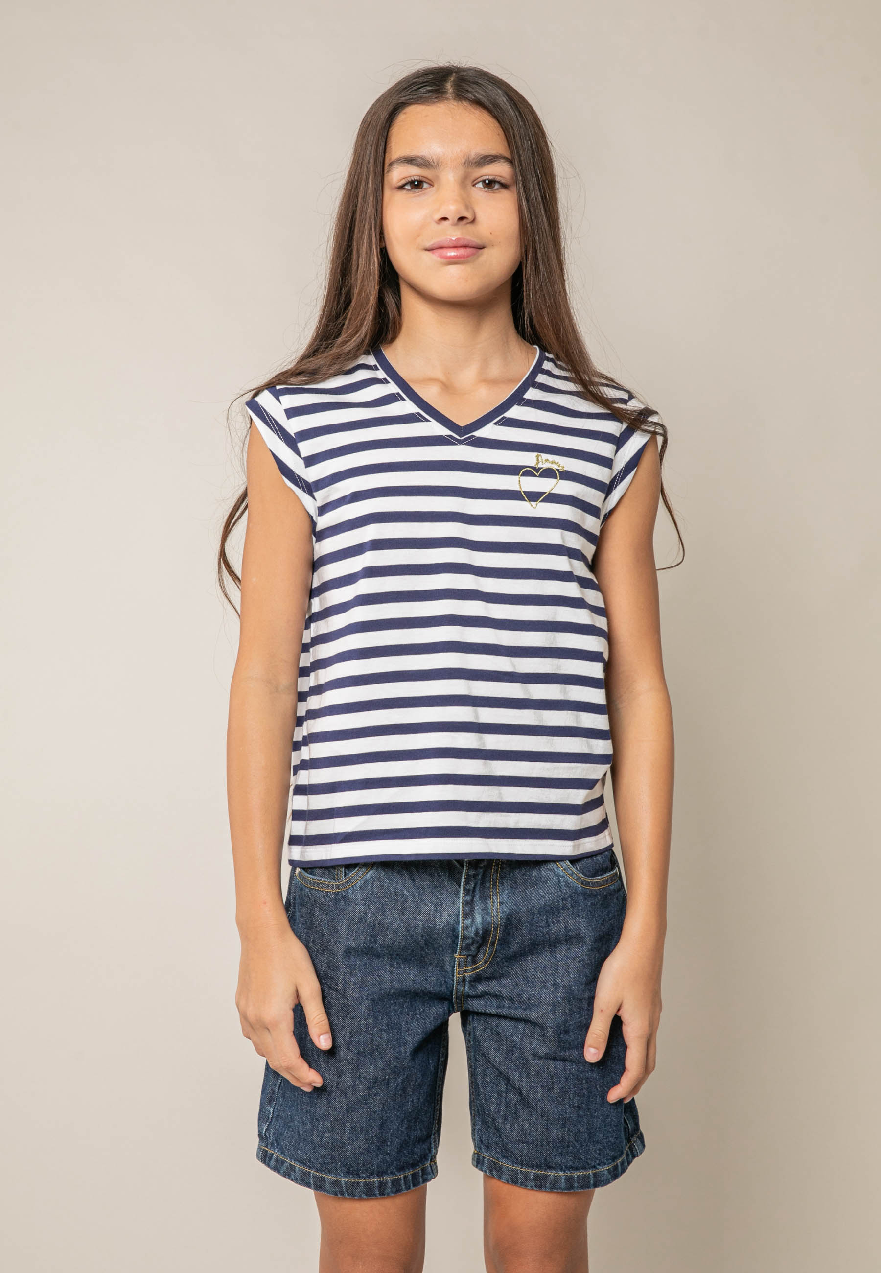 T-shirt fille en coton VAMIKA, DEELUXE
