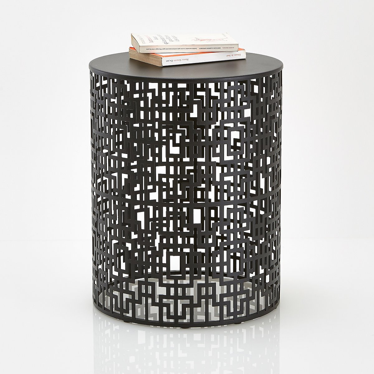 Product photograph of Gueishi Openwork Metal Side Table from La Redoute UK