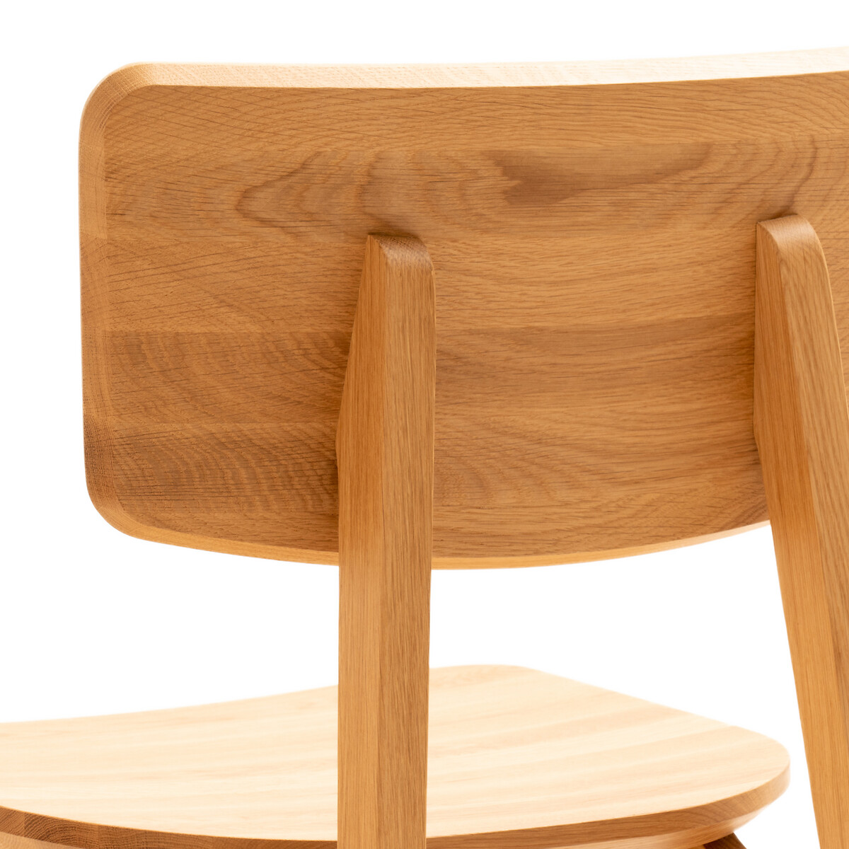 Product photograph of Aya Solid Oak Vintage Style Chairs Set Of 2 from La Redoute UK