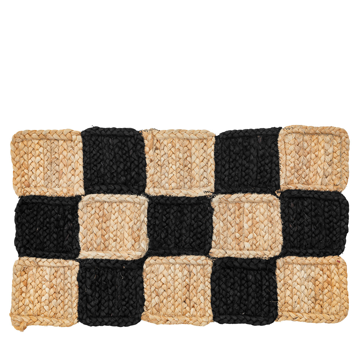 Kanha Jute Checkered Doormat, SO'HOME