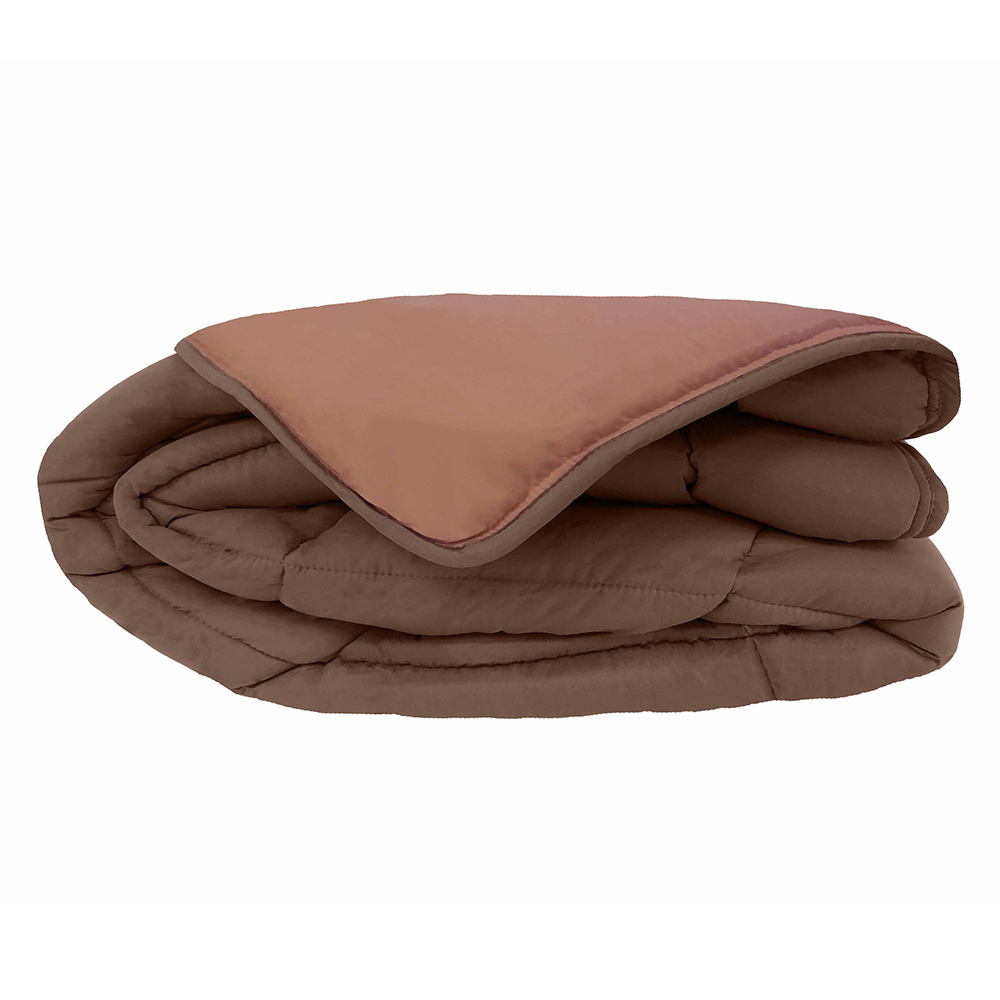 Couette chaude microfibre bicolore 400 gr/m2, TOISON D OR