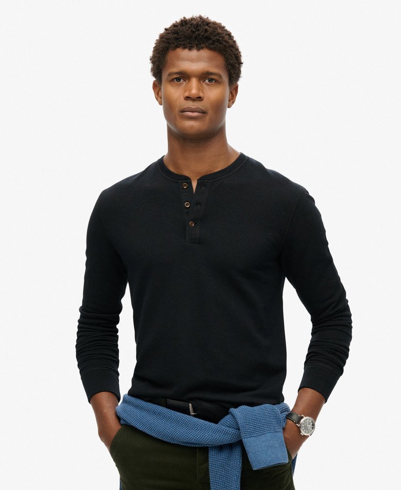 T-shirt Henley The Merchant Store, SUPERDRY