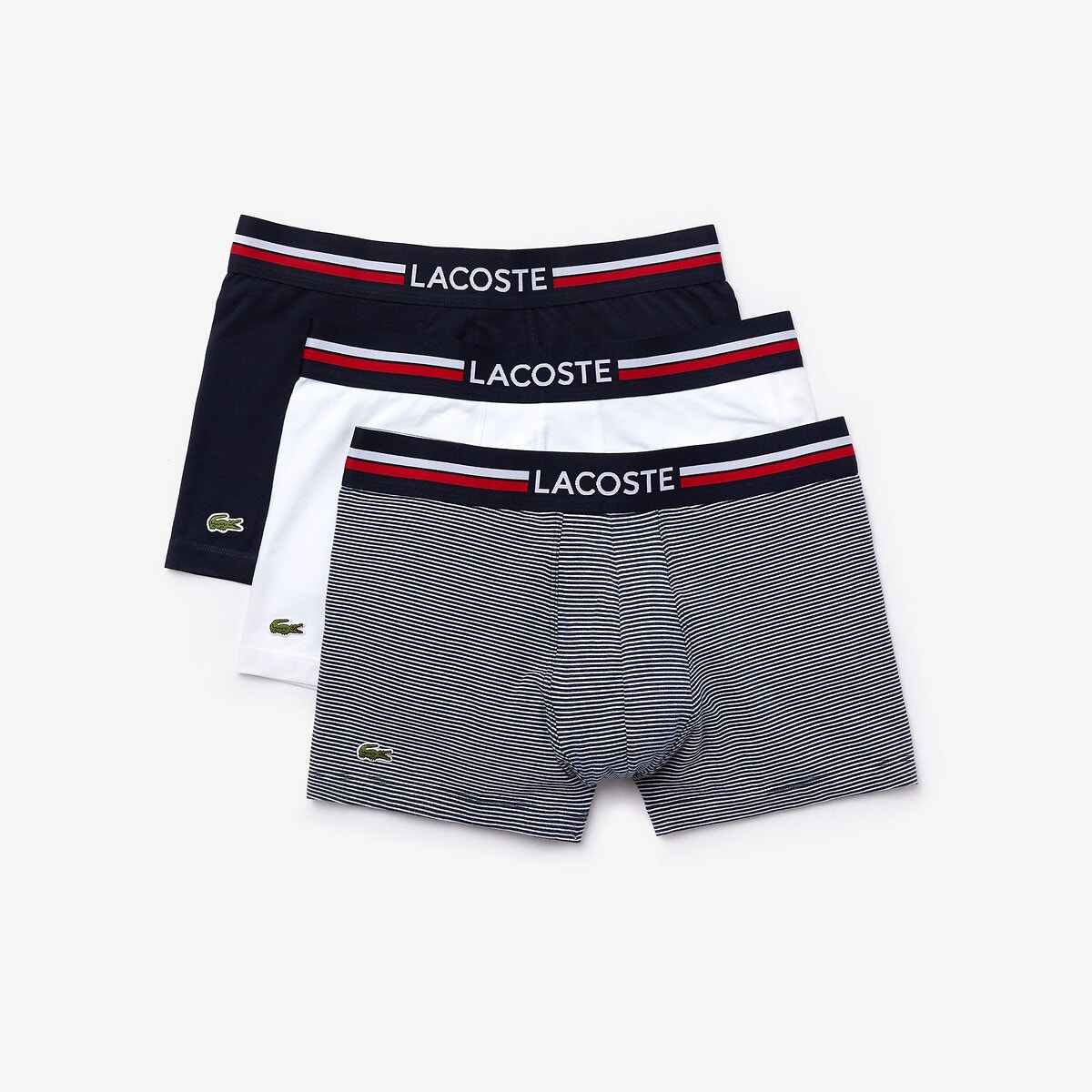 Lot de 3 boxers Lacoste La Redoute