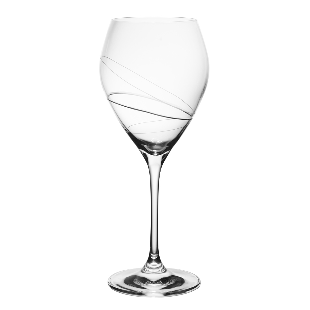 Verre à vin Silhouette 32 cl en verre taillé (lot de 6), RONA