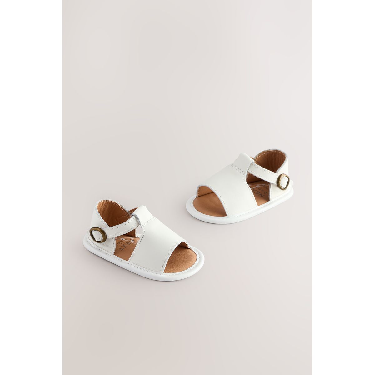 Sandales bébé en cuir avec scratch, NEXT