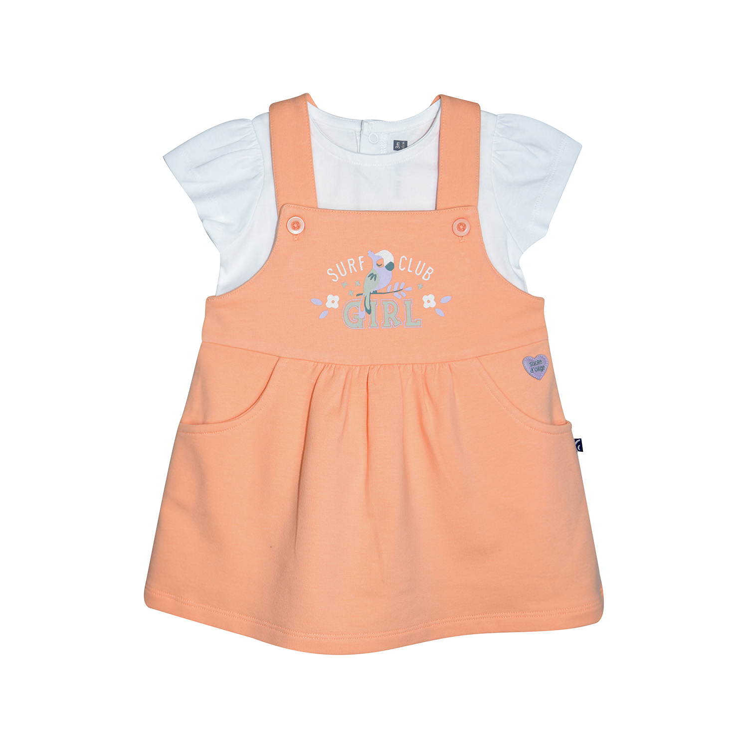 Tshirt robe neige maille bebe, SUCRE D'ORGE