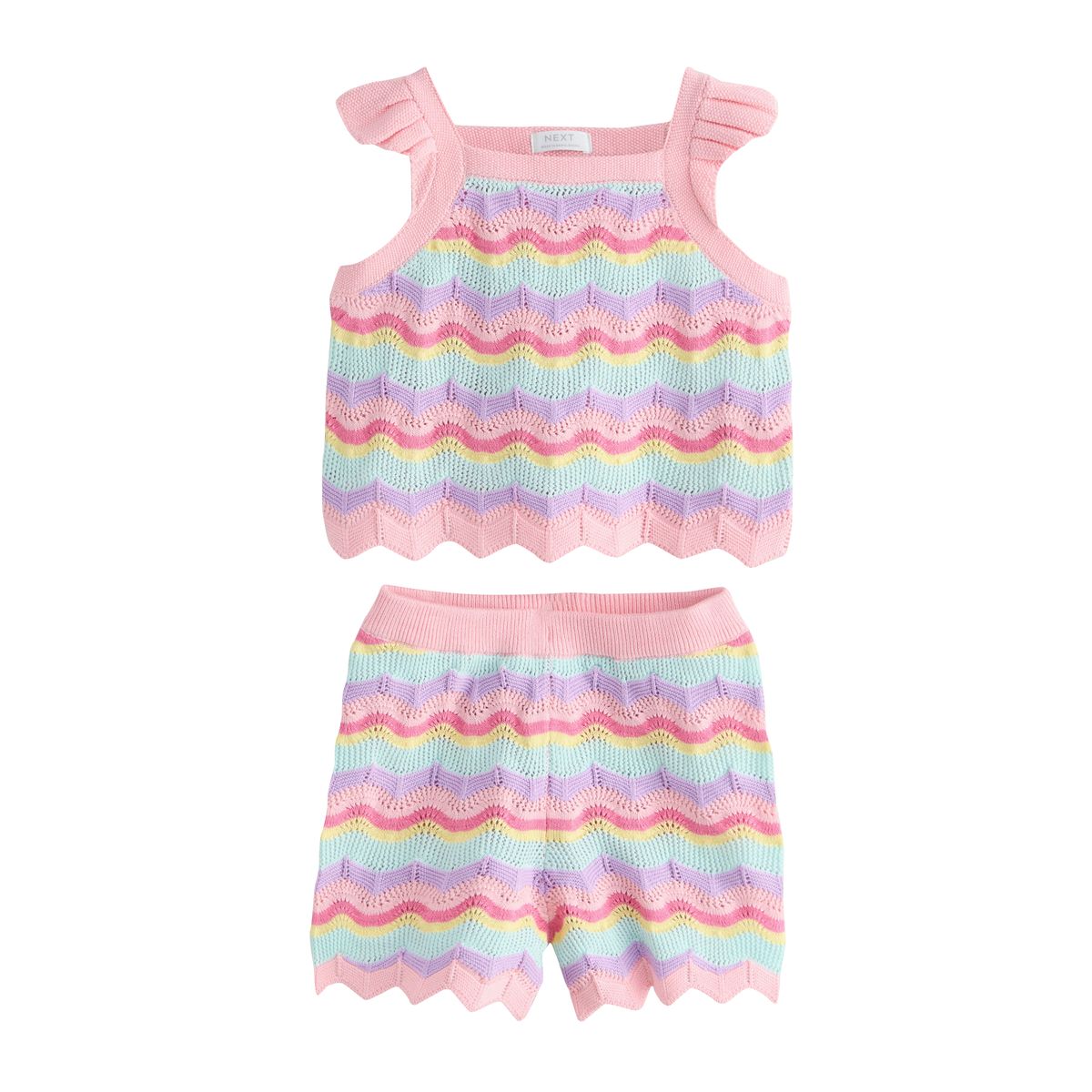 Ensemble haut en maille et short, NEXT