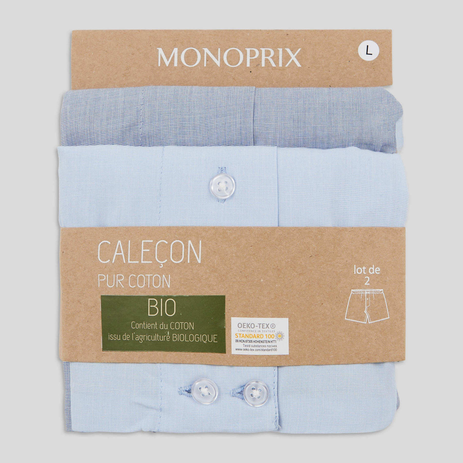 Lot de 2 caleçons, MONOPRIX
