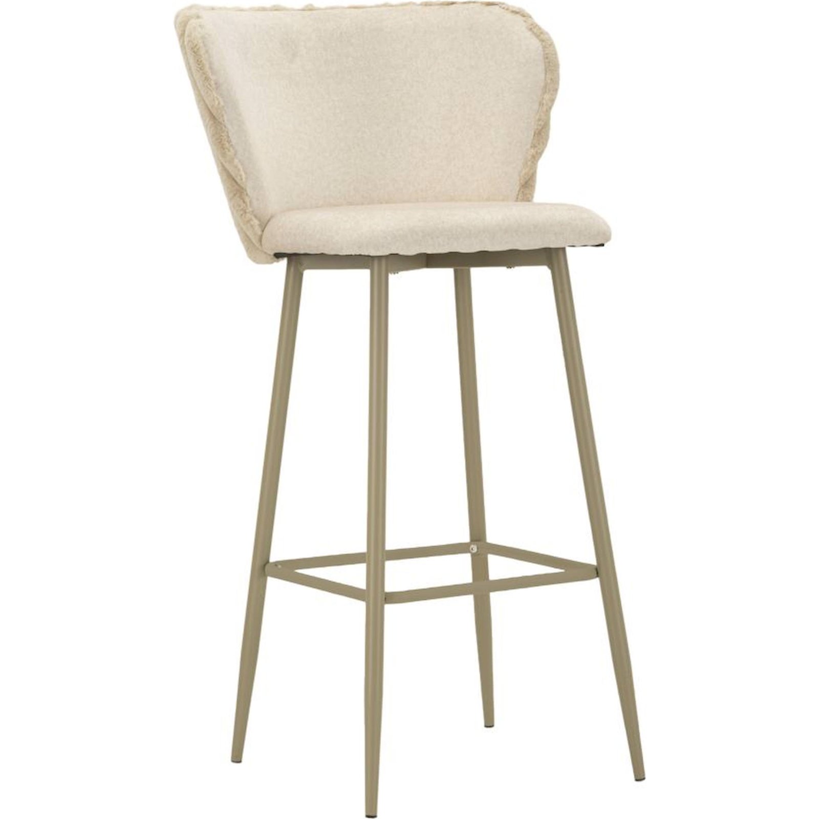 Lot de 2 tabourets de bar dossier enveloppant, RECOLLECTION