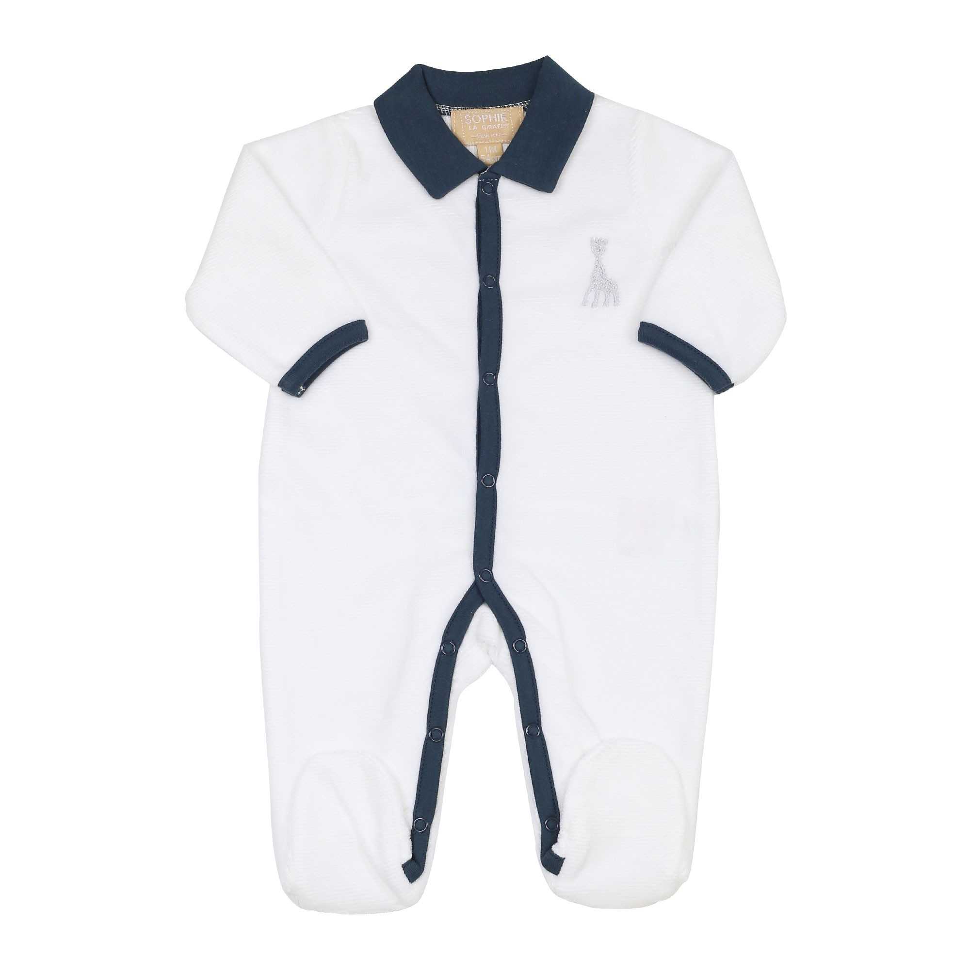 Dors bien Y Bleu Marine col Polo - Velours drop needle, TROIS KILOS SEPT