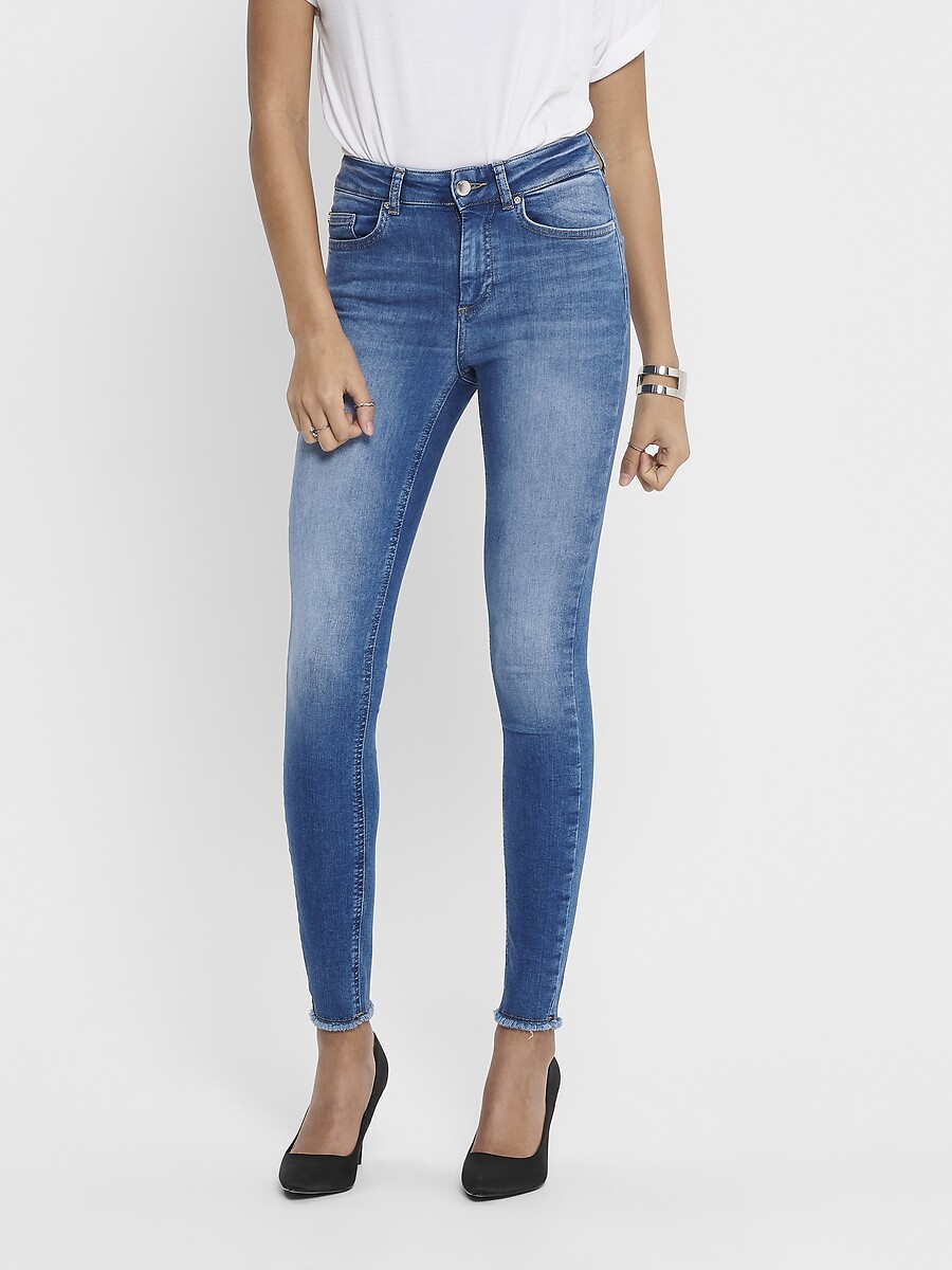 Skinny jeans met hoge taille, ONLY