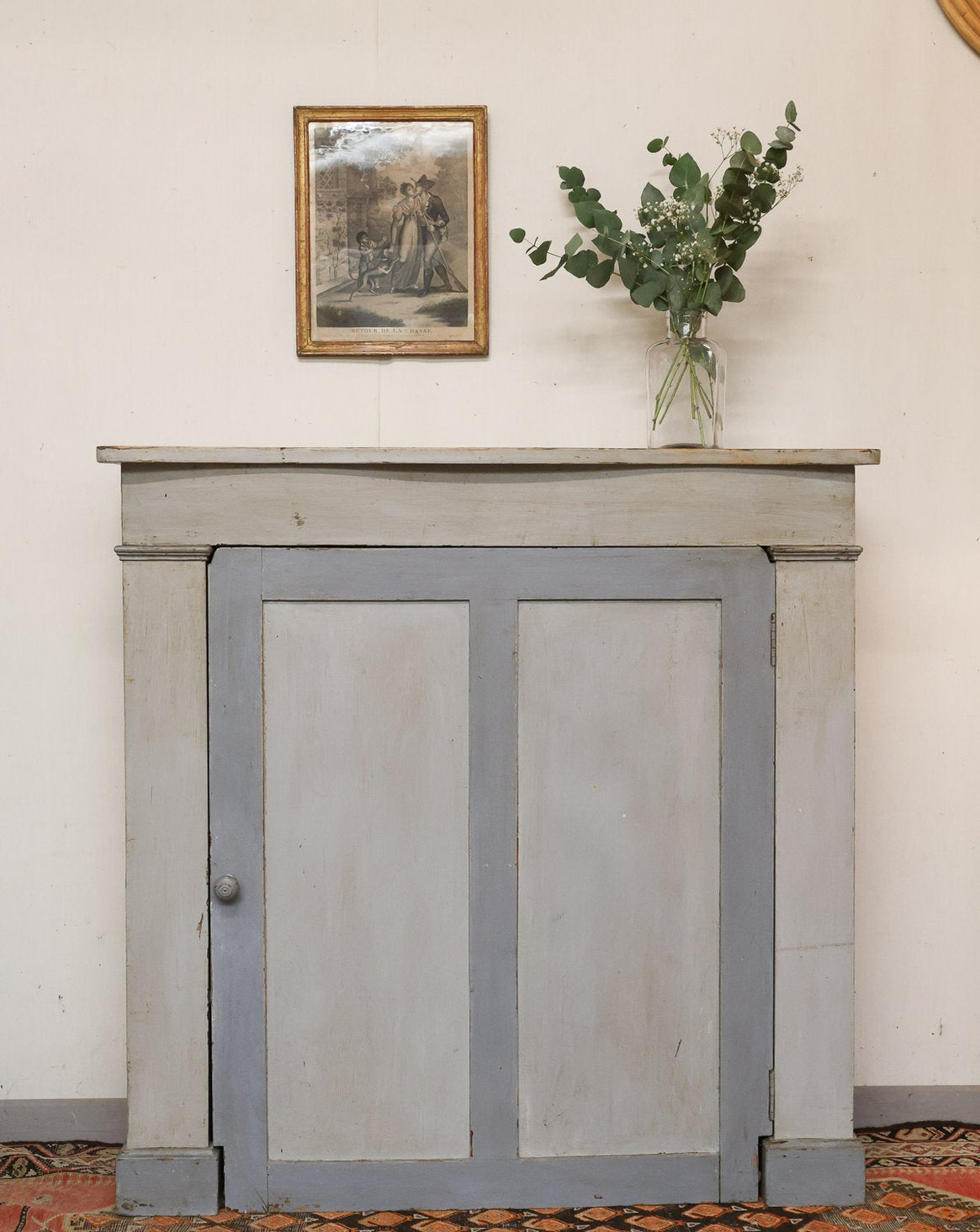 Grand buffet en bois peint Gilbert N°871 - Bon état, DEBONGOUT