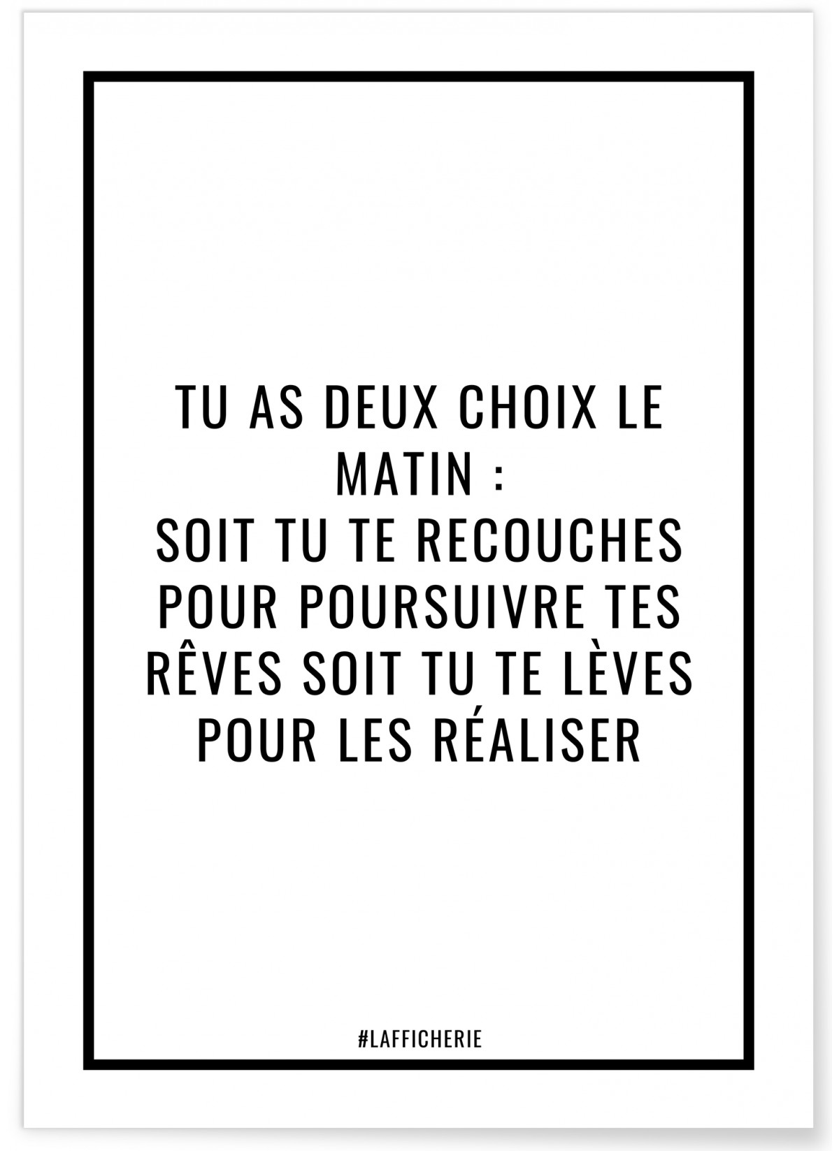 Poster Choix du matin, L'AFFICHERIE