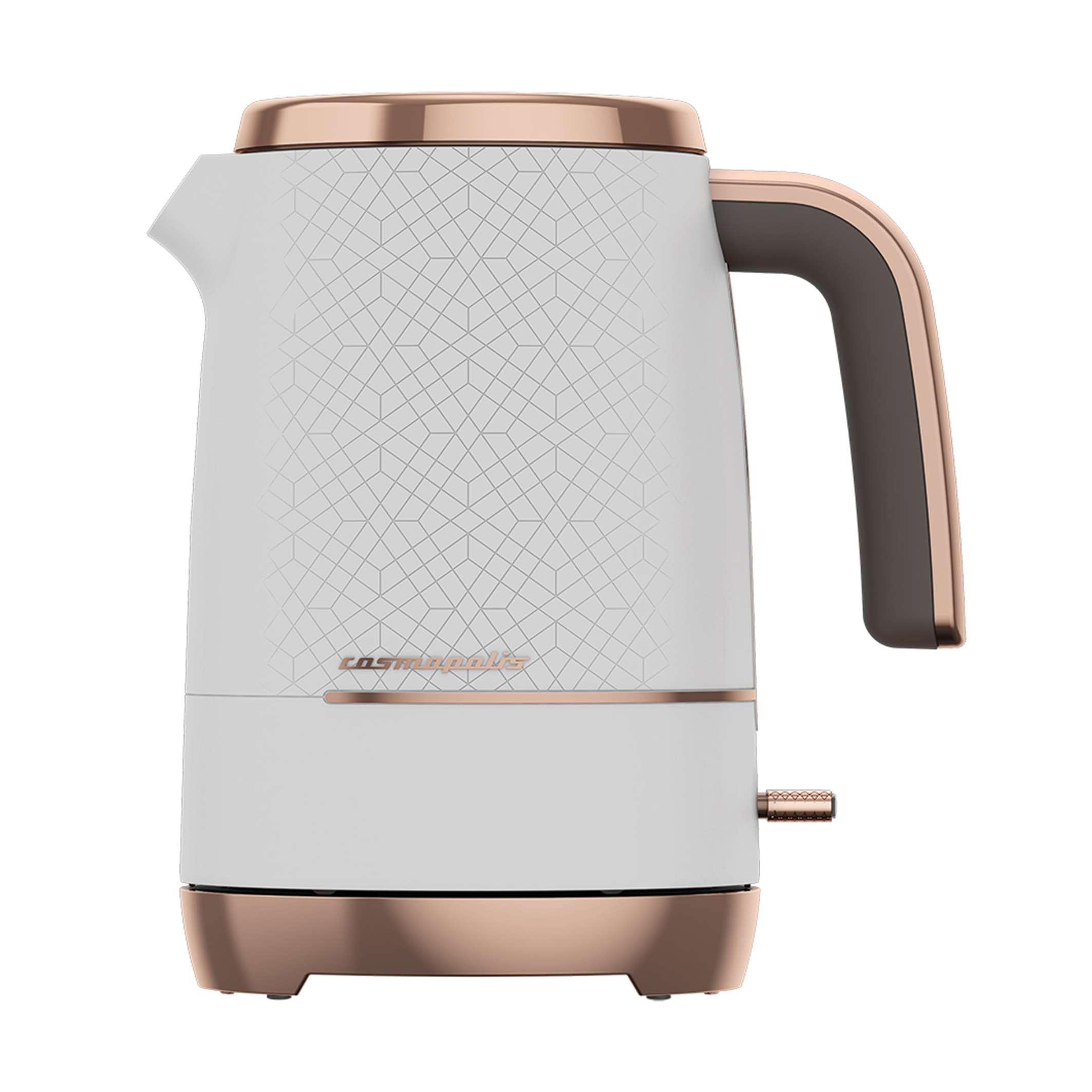 tower white and rose gold kettle