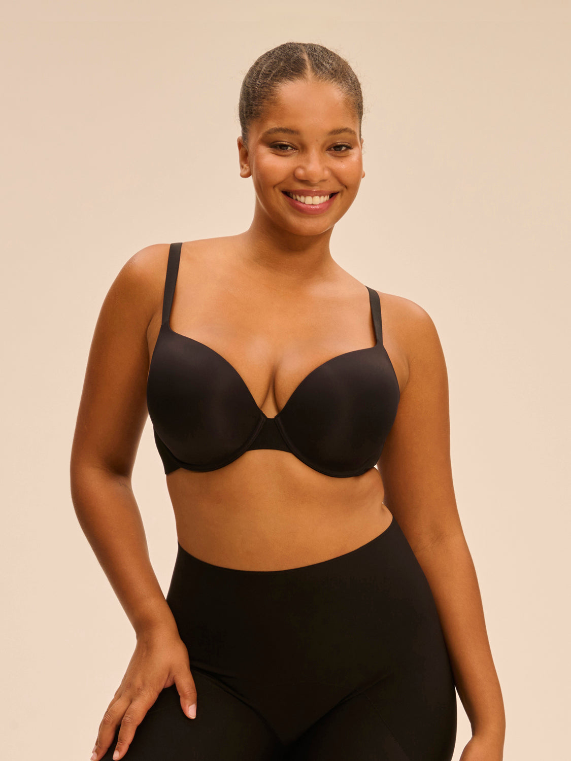 Soutien-gorge coque emboitante décolleté plongeant, ESSENTIEL, SIMONE PERELE