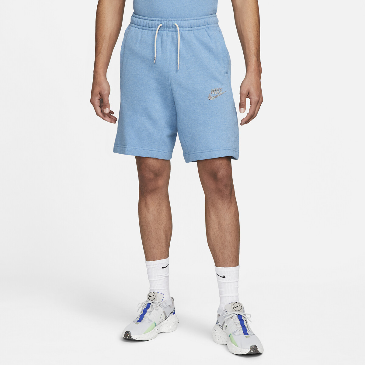 nike blue cotton shorts