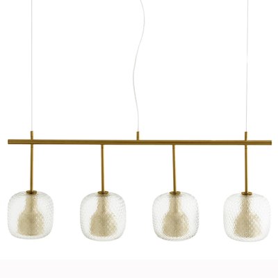 Lámpara de techo en línea con 4 globos, Mistinguett AM.PM