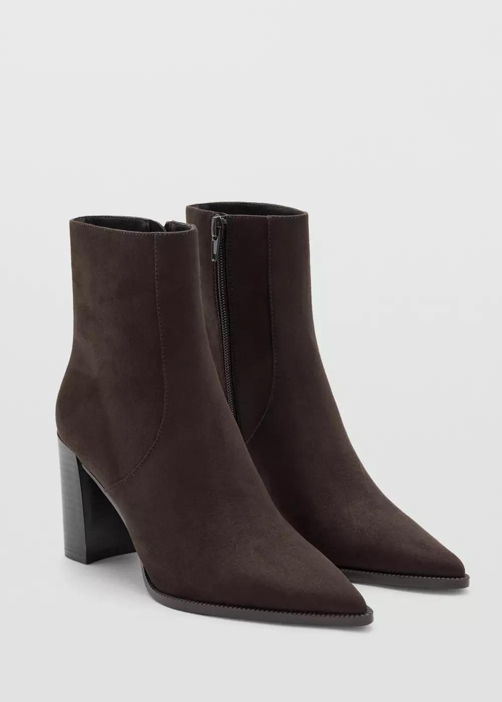 Bottines pointues à talon, MANGO
