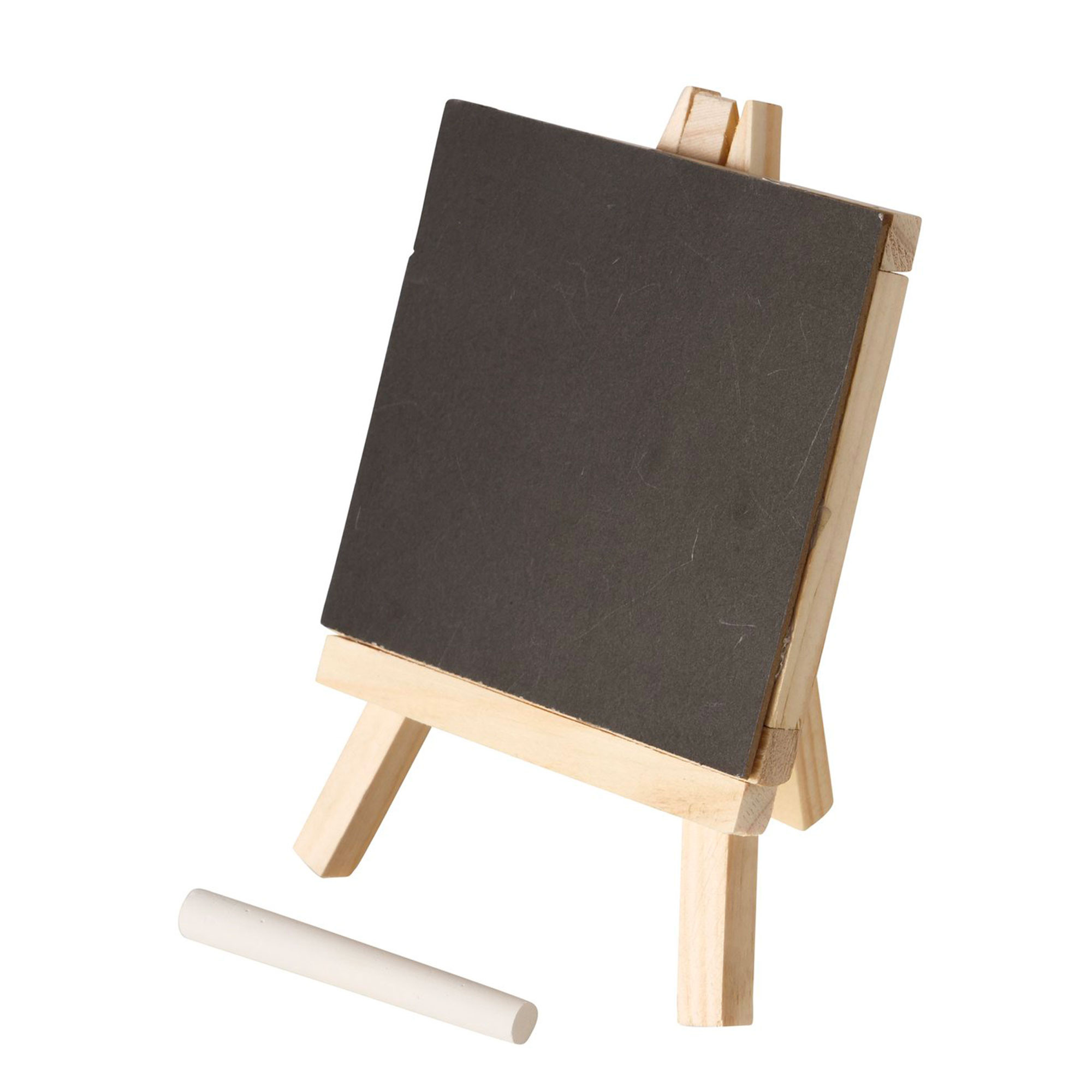 Ardoise de table avec chevalet bois + craie, WADIGA