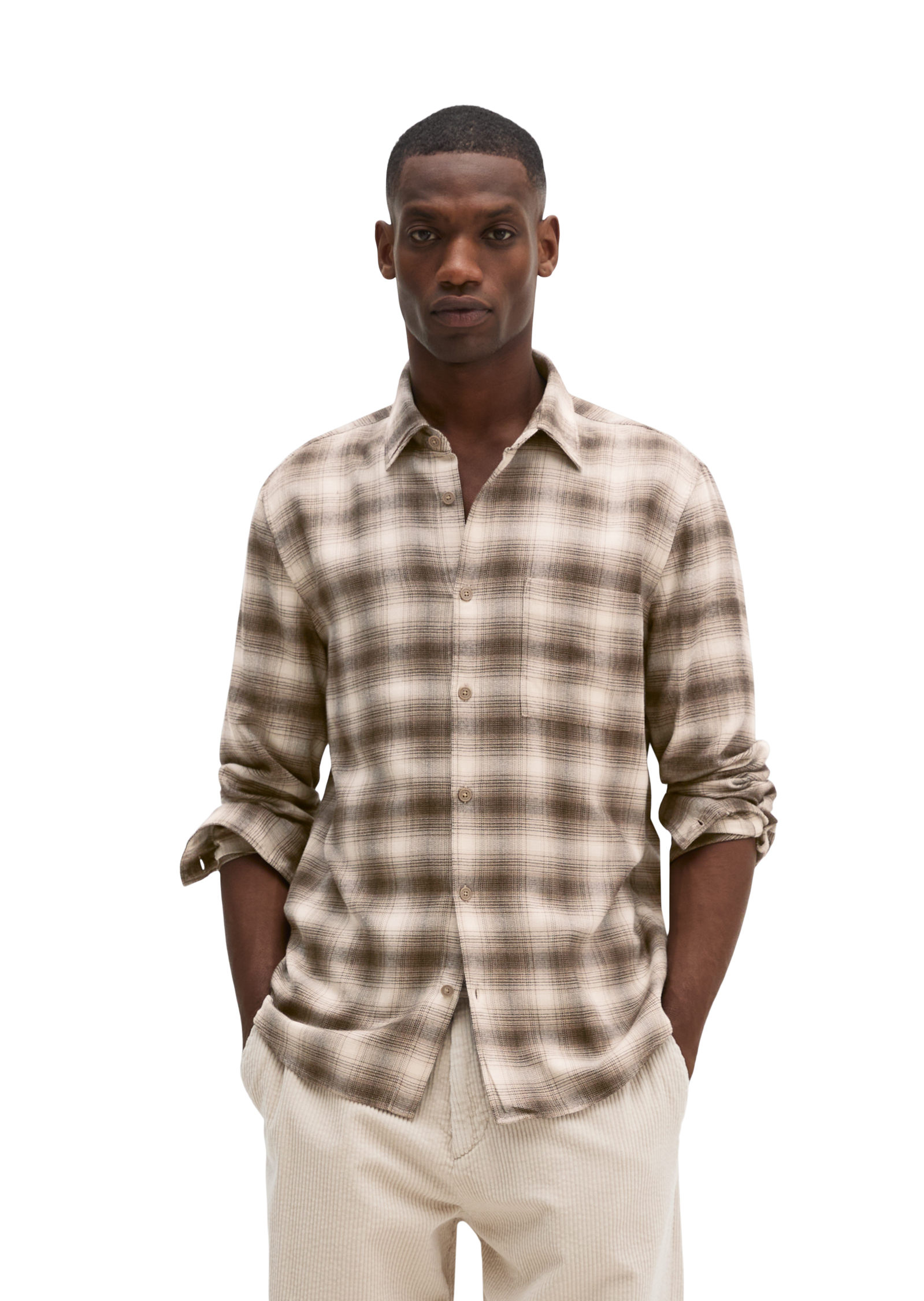 Chemise coupe classique en coton bio et lyocell, MARC O'POLO