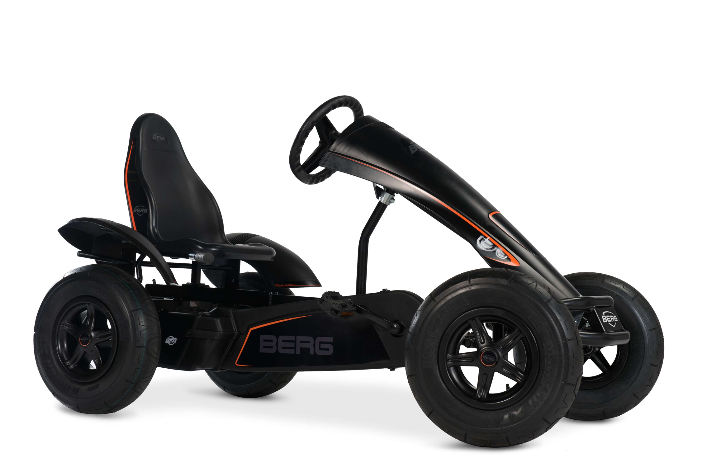 Kart à Pédales pour Enfants, 5+ Ans, XL Black Edition BFR-3, BERG TOYS