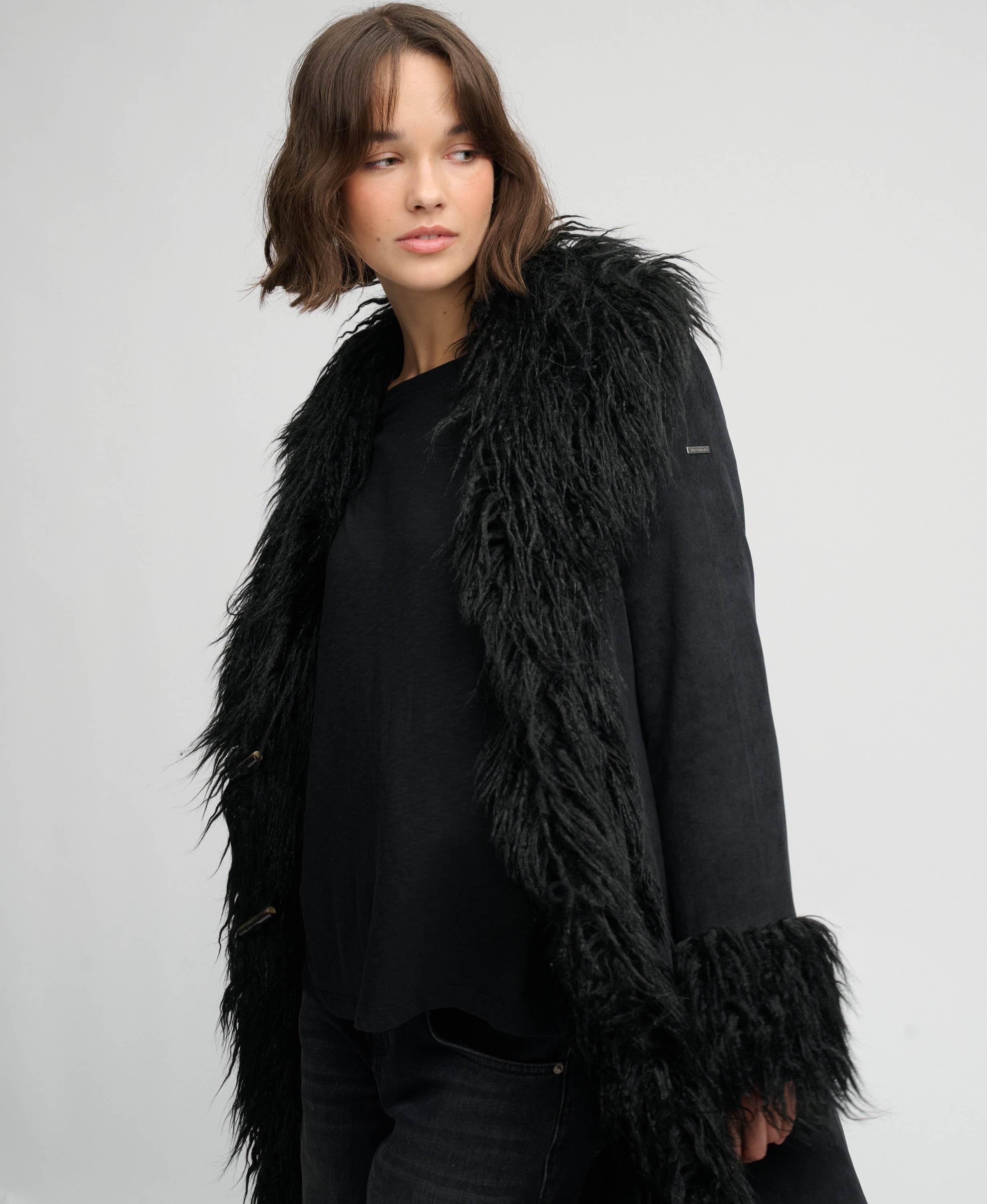 Manteau Afghan Long Coupe Ajustée, SUPERDRY