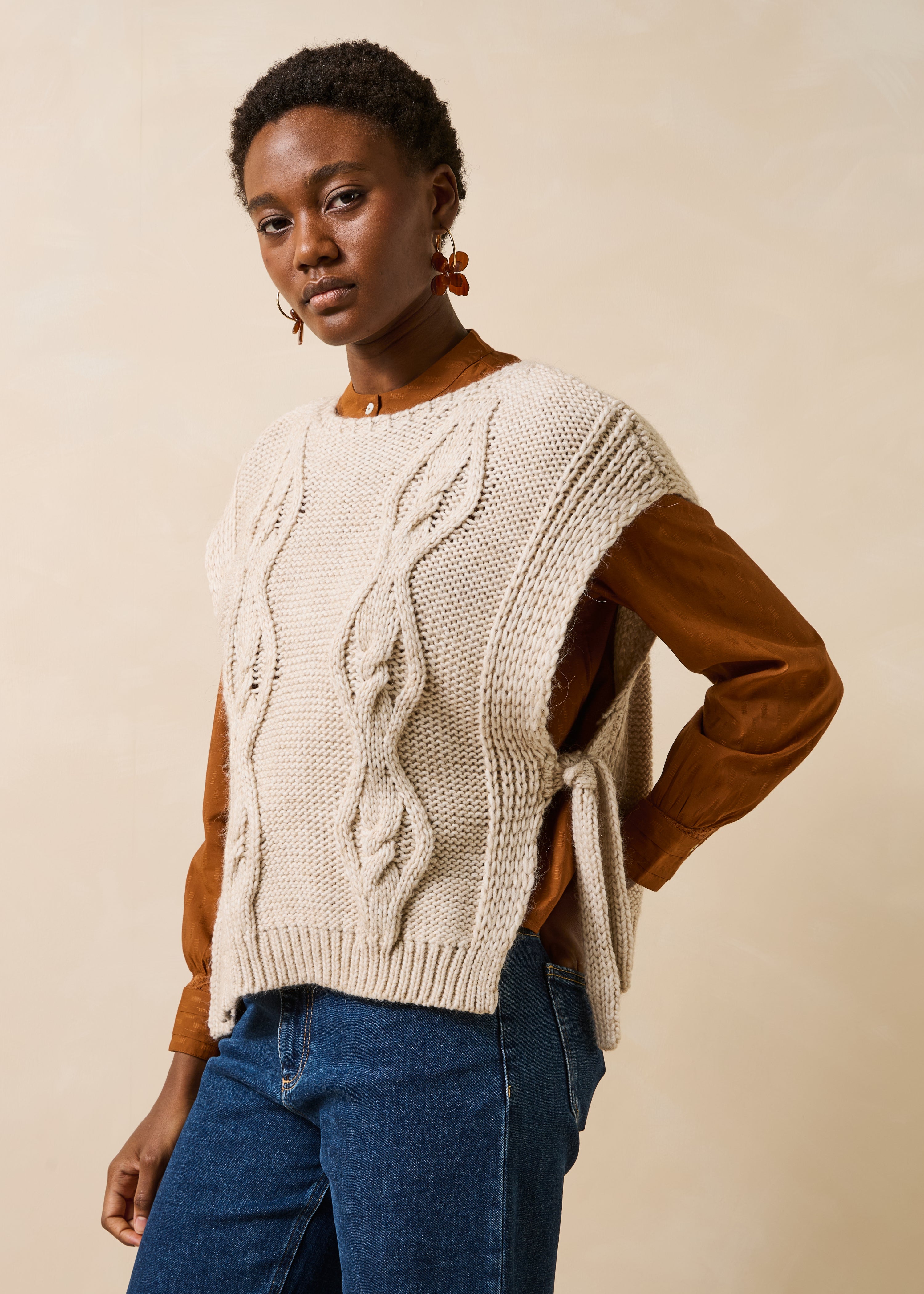 Pull manches courtes col bateau, LA FEE MARABOUTEE
